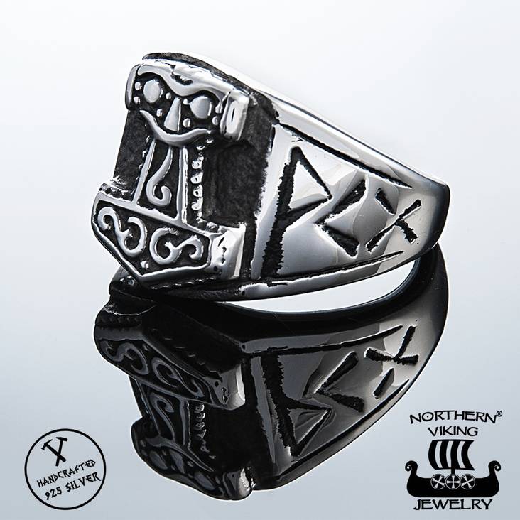 BLACK THORIN VASARA SORMUS - Titaani-ja terässormukset - NVJSO018-21 - 1