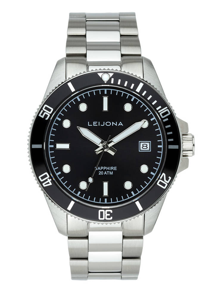 LEIJONA JÄRWI Wetsuit Black miesten rannekello 5012-2551 - Miesten kellot - 5012-2551 - 1