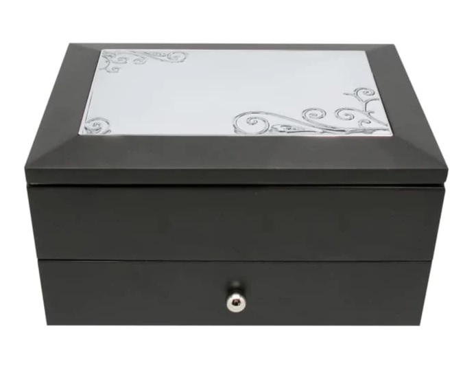 Musta kaksikerroksinen korurasia 078851 - Koru- ja kellolippaat - 078851 - 1