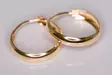 Kultaiset korvarenkaat 14 k 2,5 x 12 mm - Naisten korvakorut - 30002 - 1