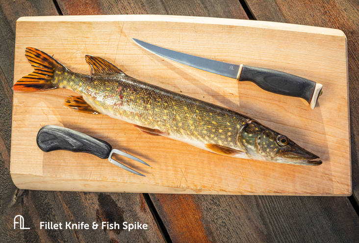 Arctic Legend Fillet knife & Fish spike -setti - Puukot - FILLETKNIFE2 - 1
