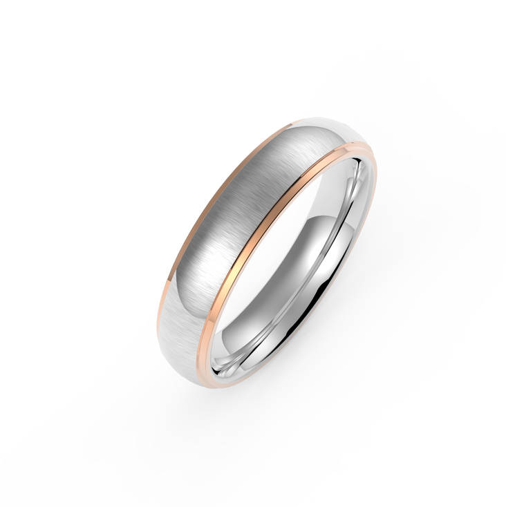 BOSIE TITAANISORMUS TICMROSE 2345/5 MM - Titaani-ja terässormukset - TICMROSE234552 - 1