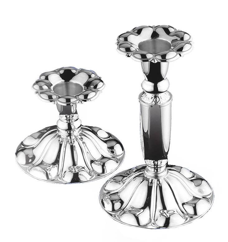 Kynttilänjalka hopeaa Chippendale - Kynttilänjalat - 661-062 - 1