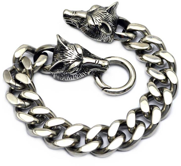 STEEL CHAIN WOLF RANNEKORU - Miesten rannekorut - NVJRA012 - 1