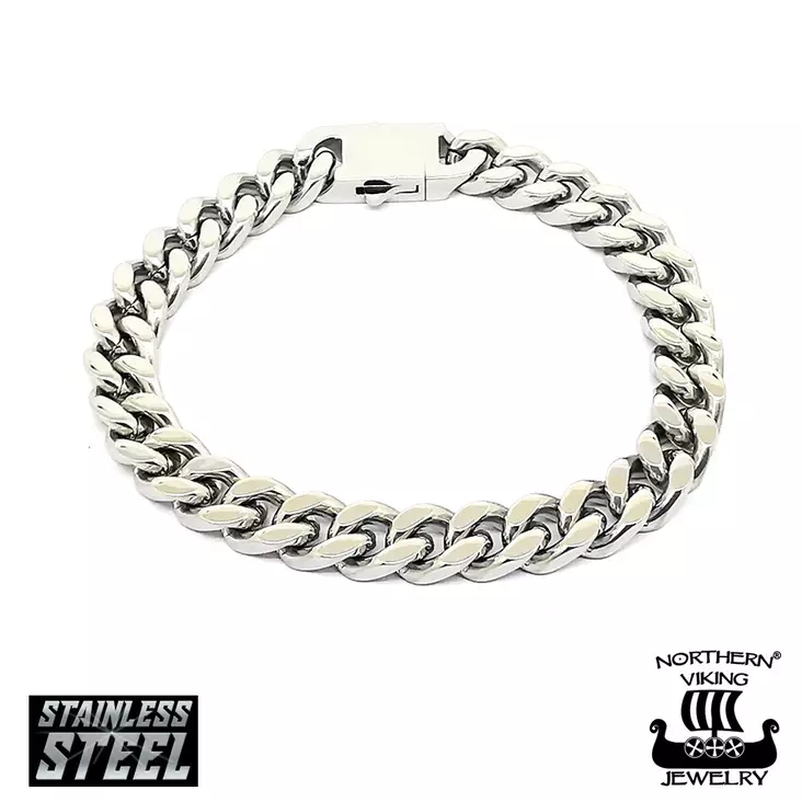 Northern Viking Jewelry panssari rannekoru 10mm - Miesten rannekorut - NVJRA025-22 - 1
