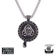 Northern Viking Jewelry "Raven Celtic Knot" teräs riipus NVJRS113 - Miesten kaulakorut - NVJRS113 - 2