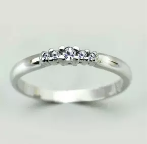 C.Granit valkokultainen timanttisormus - Timanttisormukset - V9073-3 - 1