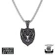 Northern Viking Jewelry "Vegvisir Sheild" teräs riipus NVJRS114 - Miesten kaulakorut - NVJRS114 - 1