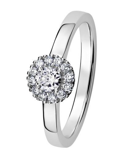 Kohinoor Valerie valkokultainen timanttisormus 0,30ct 033-264V-30 - Timanttisormukset - 033-264V-30-165 - 1