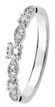 Kohinoor Clara valkokultainen timanttisormus yht.0,23ct 033-269V-23 - Timanttisormukset - 033-269V-23-165 - 1