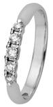 Kohinoor Fiona valkokultainen timanttisormus 0,17ct 033-213V-17 - Timanttisormukset - 033-213V17-175 - 1