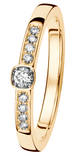 Kohinoor Stella keltakultainen timanttisormus 0,15ct 033-240-15 - Timanttisormukset - 033-240-15-155 - 1