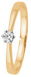 Kohinoor keltakultainen timanttisormus 0,11ct 033-P9605 - Timanttisormukset - 033-P9605 - 1