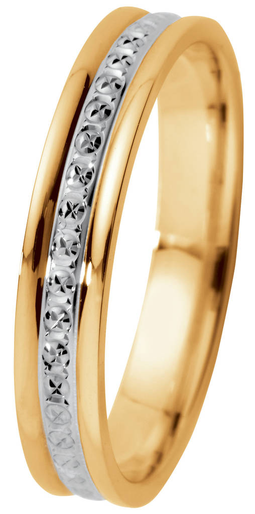 KIHLASORMUS 003-020 kelta-valkokultaa - Kihlasormukset - 003-020-155 - 1