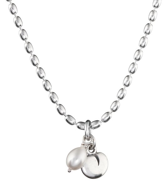 Kalevala Vanamo 6540/2 hopeinen kaulakoru valkealla helmellä 2265402VHE - Kalevala kaulakorut - 2265402VHE45 - 1