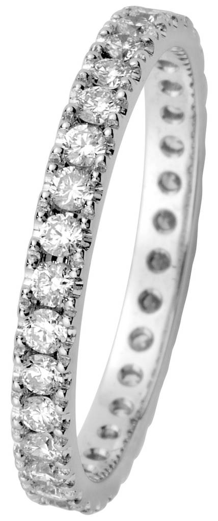 Kohinoor Estelle valkokultainen allianssi sormus 0,64ct 033-216V-64 - Timanttisormukset - 033-216V-64-175 - 1