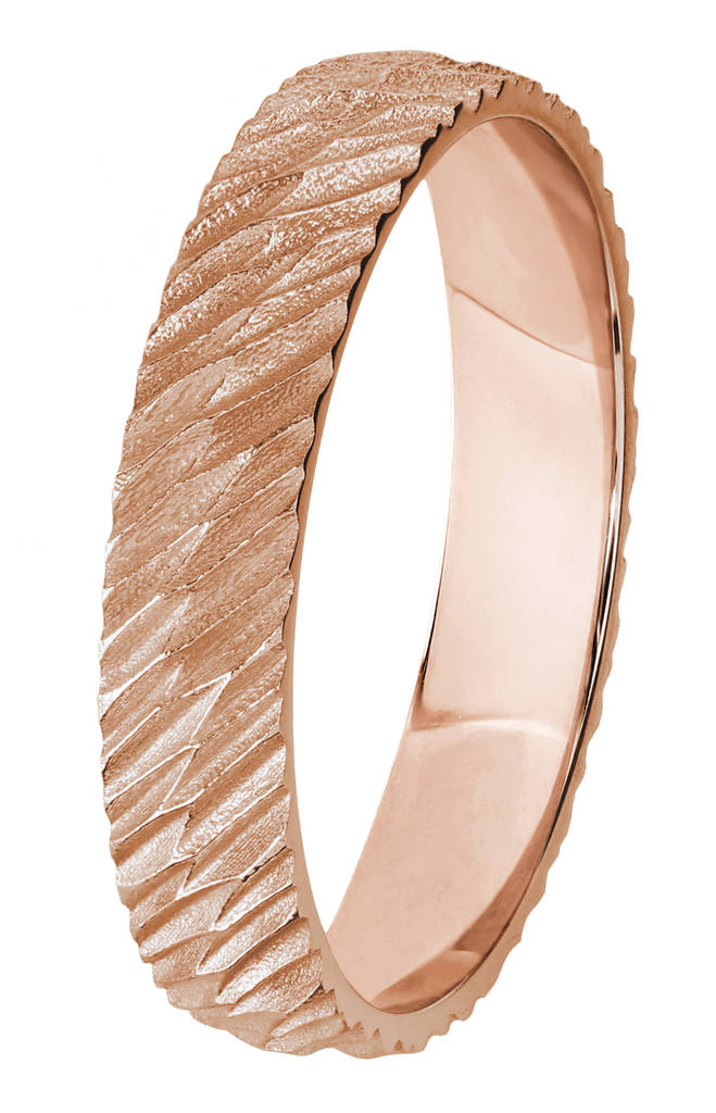 Kohinoor Myrsky punakultainen kihlasormus 003-640P - Kihlasormukset - 003-640P-155 - 1