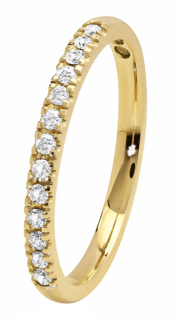 Kohinoor Sofia keltakultainen timanttisormus 0,13ct 033-403-13 - Timanttisormukset - 033-403-13-155 - 1