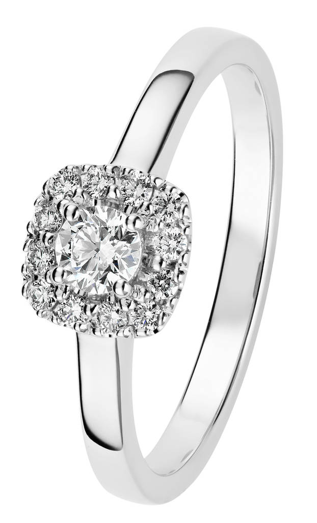 Kohinoor Valerie valkokultainen timanttisormus 0,30ct 033-263V-30 - Timanttisormukset - 033-263V-30-165 - 1