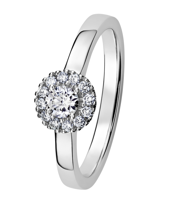 Kohinoor Valerie valkokultainen timanttisormus 0,30ct 033-264V-30 - Timanttisormukset - 033-264V-30-165 - 1