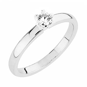 Sandberg Kuunsäde V-11 valkokultainen timanttisormus 0,23ct - Timanttisormukset - V-11W-155 - 1