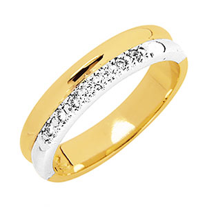 Sandberg Merivirta T-52 keltakultainen timanttisormus 0,08ct - Timanttisormukset - T-52-155 - 1