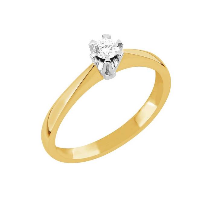 Sandberg Onnenlähde K-1 timanttisormus 0,10ct - Timanttisormukset - K-1-165 - 1