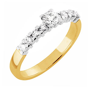 Sandberg Tuulenvire V-729 timanttisormus 0,46ct - Timanttisormukset - V-729-155 - 1