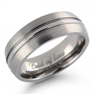 TITAANISORMUS TI-001-7MM - Titaani-ja terässormukset - TI-001-7mm-205 - 1