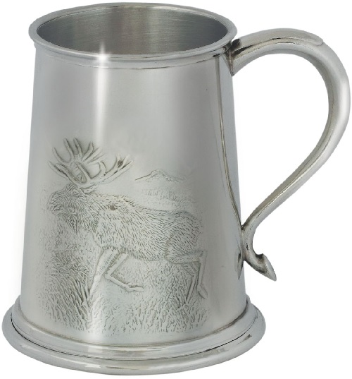 Tinatuoppi hirvi/kiiltävä. - Lahjaesineet - 078295 - 1