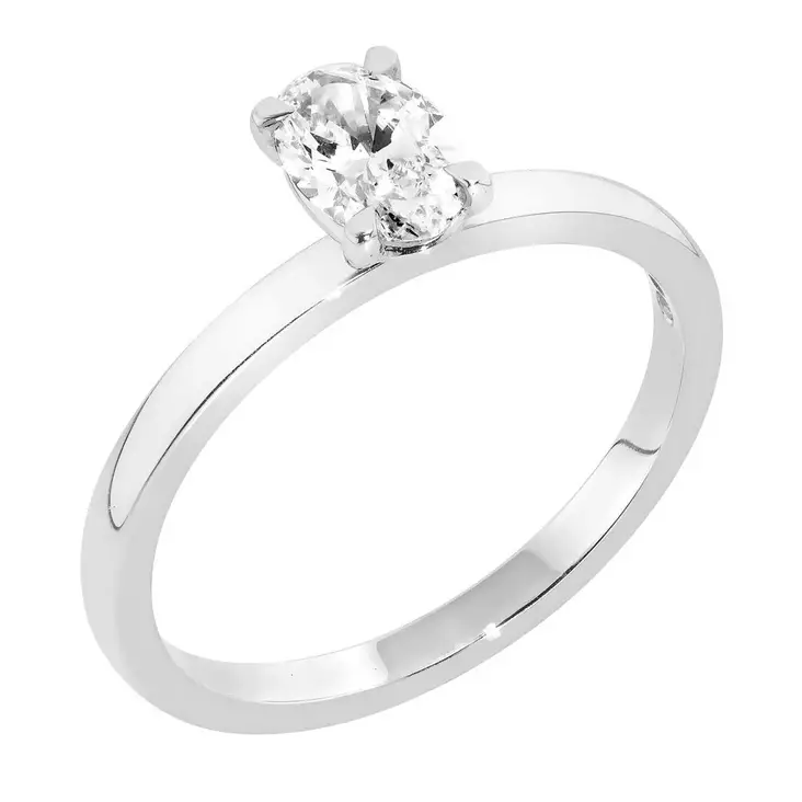 Sandberg Kastepisara M-44w valkokultainen timanttisormus 0,30ct - Timanttisormukset - M-44w-165 - 1