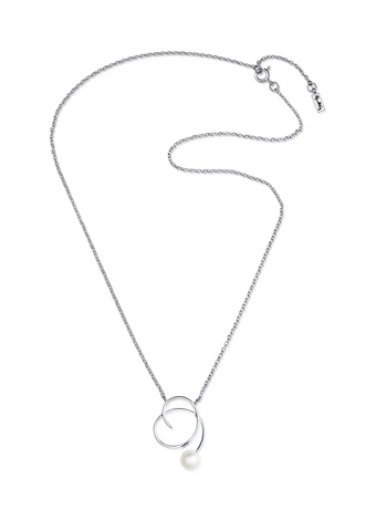 EFVA ATTLING Little Curly Pearly hopeinen kaulakoru 10-100-02096 - Naisten kaulakorut - 10-100-02096 - 1