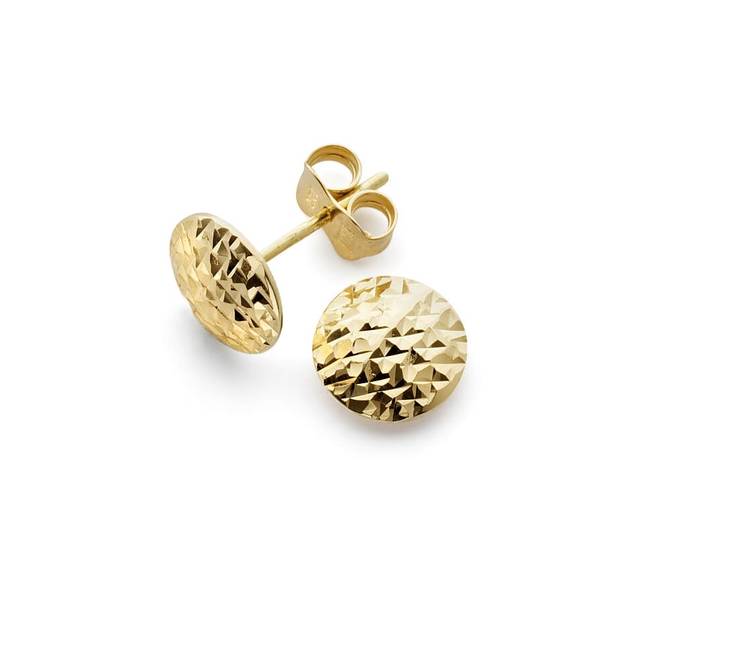 Kultaiset nappikorvakorut 18 karaatin kultaa - Naisten korvakorut - 0184417 - 1