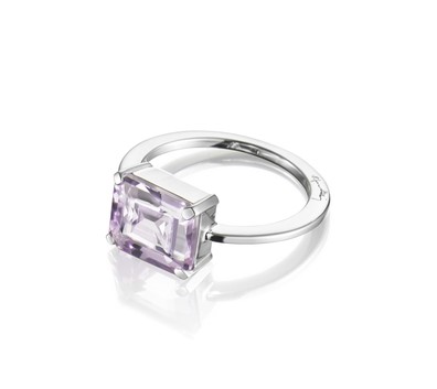 Efva Attling A Purple Dream sormus - Hopeasormukset - 13-100-01511-18 - 3