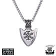 Northern Viking Jewelry "Vegvisir Spear" teräs riipus NVJRS109 - Miesten kaulakorut  - NVJRS109 - 1