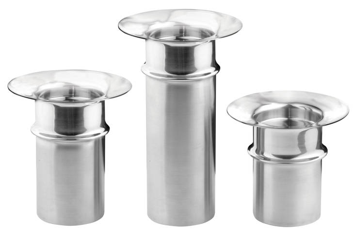 Tapio Wirkkalan kynttilänjalka terästä - Tapio Wirkkala terästuotteet - 668-139 - 1