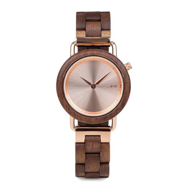 Aarni Saga-Pähkinäpuu puinen rannekello - Aarni kellot - SAGAPAHKINA - 1