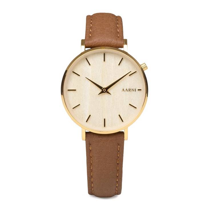 Aarni Taiga-Vaahtera puinen rannekello - Aarni kellot - TAIGAVAAHTERA - 1