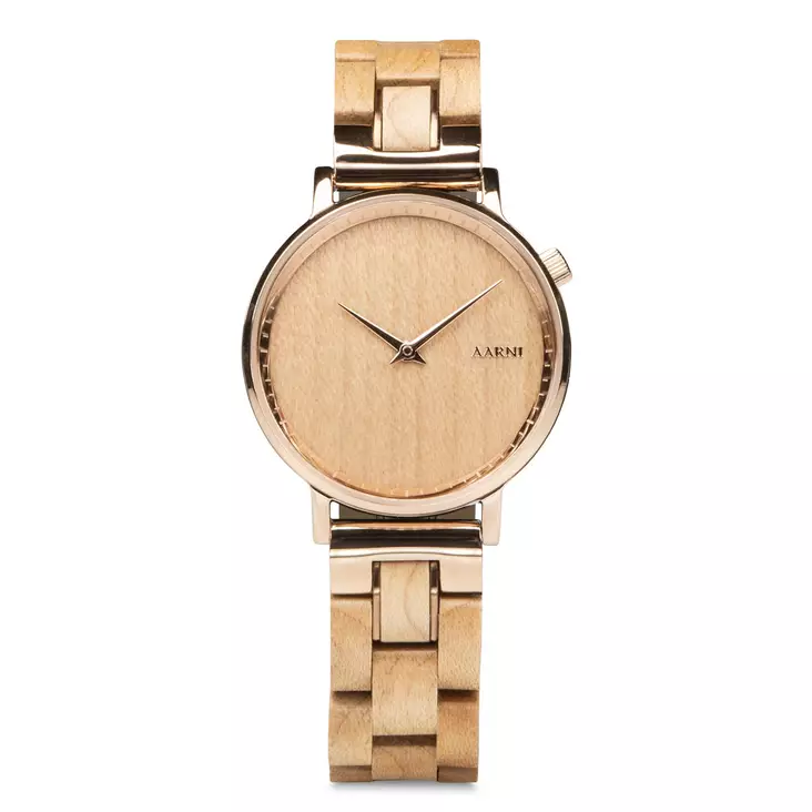 Aarni Lyra-Vaahtera puinen rannekello - Aarni kellot - LYRAVAAHTERA - 1