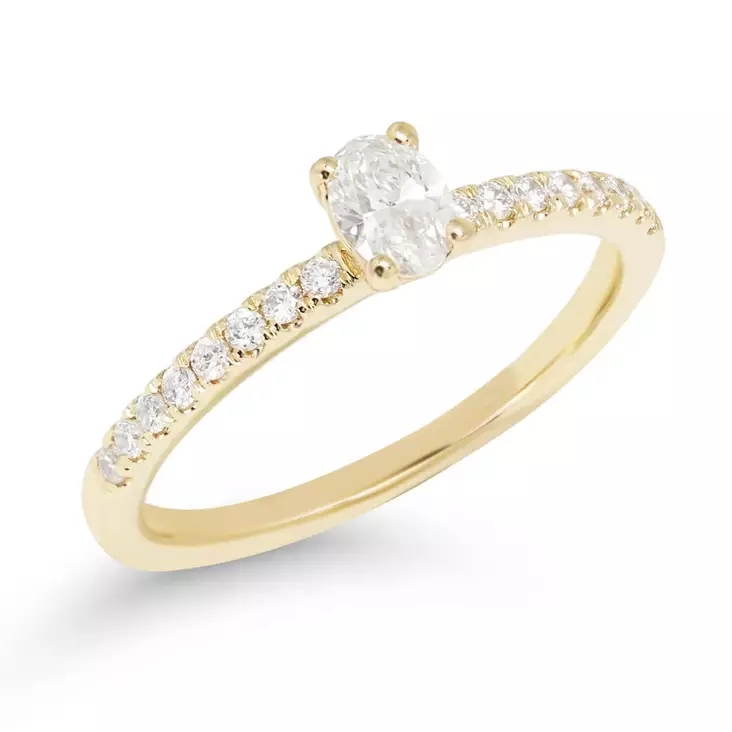 Beat of Love Laboratorio timanttisormus 0,34 G-H/VS keltakulta - Timanttisormukset - R-1930LD - 1