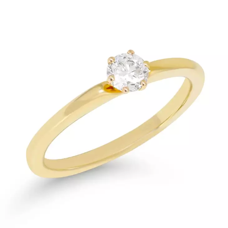 Beat of Love Laboratorio timanttisormus 0,27 ct keltakultaa - Timanttisormukset - R-1934-025LD - 1