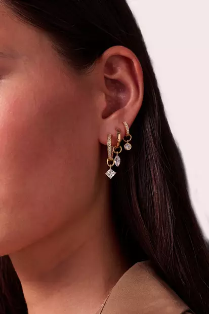 Sif Jakobs Charm Chiera Uno kivi hela korvakoruun SJ-CH2370-CZ-YG - Naisten korvakorut - SJ-CH2370-CZ-YG - 2
