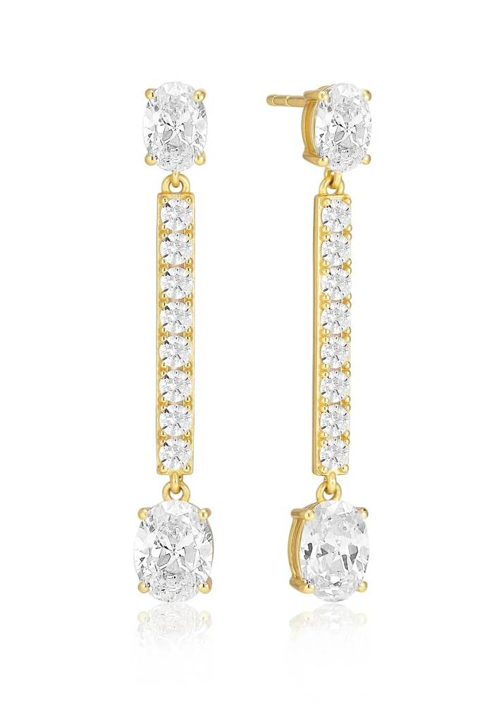 Sif Jakobs Ellisse Lungo korvakorut SJ-E2322-CZ-YG - Naisten korvakorut - SJ-E2322-CZ-YG - 1