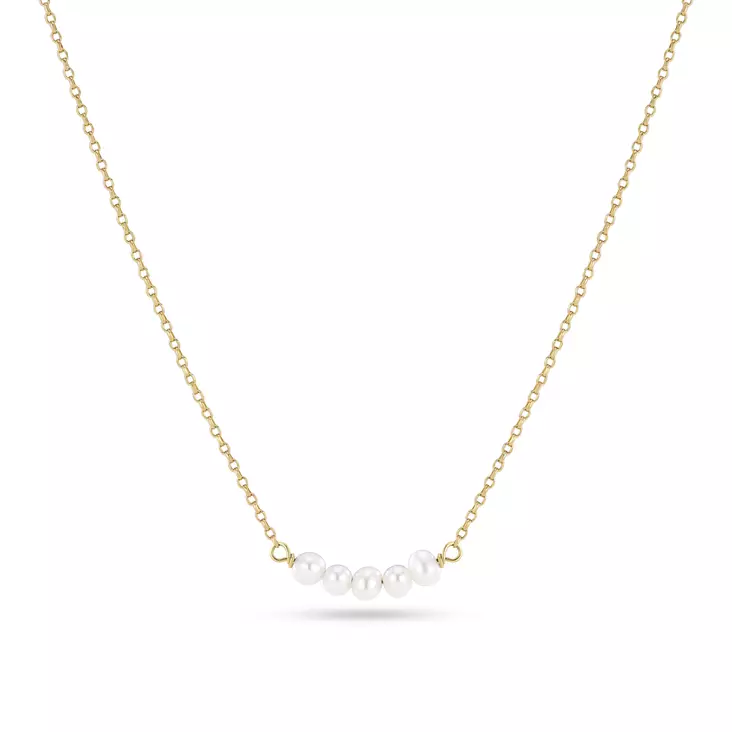 Sif Jakobs Essenza Perla Cinque kaulakoru kullattua hopeaa SJ-N2735-P-YG - Naisten kaulakorut - SJ-N2735-P-YG - 1