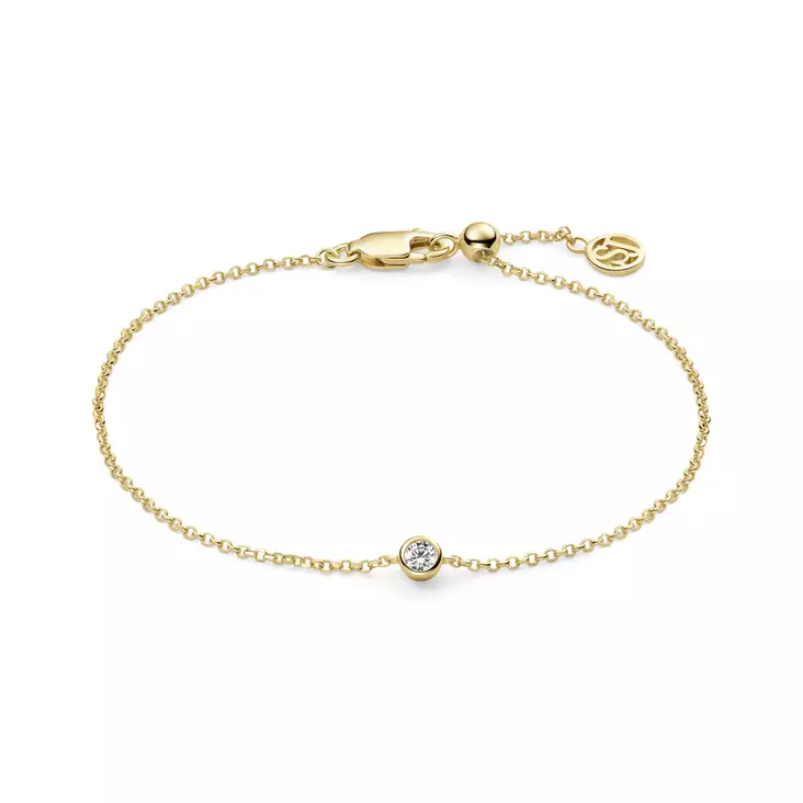 Sif Jakobs Essenza Sarzana rannekoru kullattua hopeaa SJ-B2632-CZ-YG - Naisten rannekorut - SJ-B2632-CZ-YG - 1