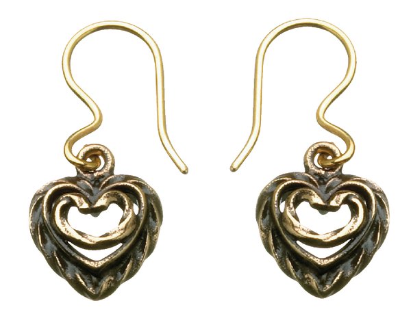 Kalevala Talon sydän 6500 pronssiset korvakorut 3665000K - Kalevala korvakorut - 3665000K - 1