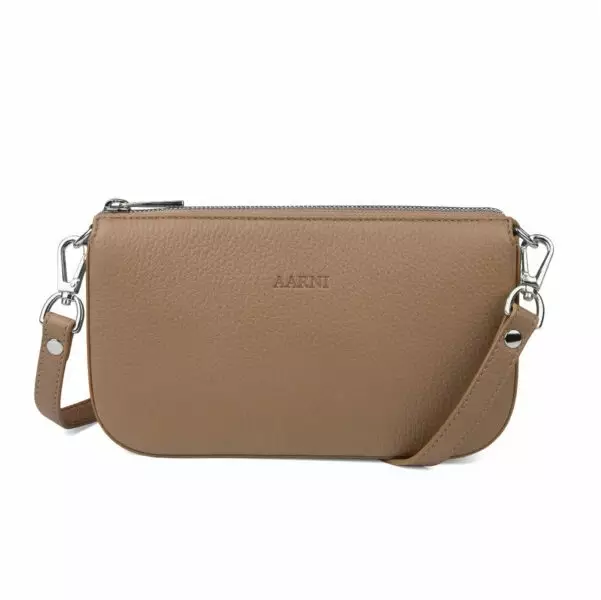 Aarni Sola käsilaukku hiekka&hopea - Laukut, korttikotelot & lompakot - solahiekkahop - 1