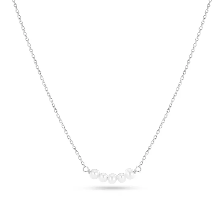 Sif Jakobs Essenza Perla Cinque hopeinen kaulakoru SJ-N2735-P - Naisten kaulakorut - SJ-N2735-P - 1