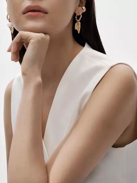 Kalevala Itu korvakorut Siemen hopea&kullattu hopea 261001401T - Kalevala korvakorut - 261001401T - 2