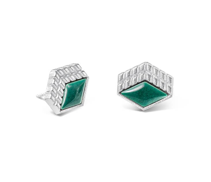 KALEVALA Haltija korvakorut pienet,hop/emali. - Kalevala korvakorut - 2610006J10T - 1